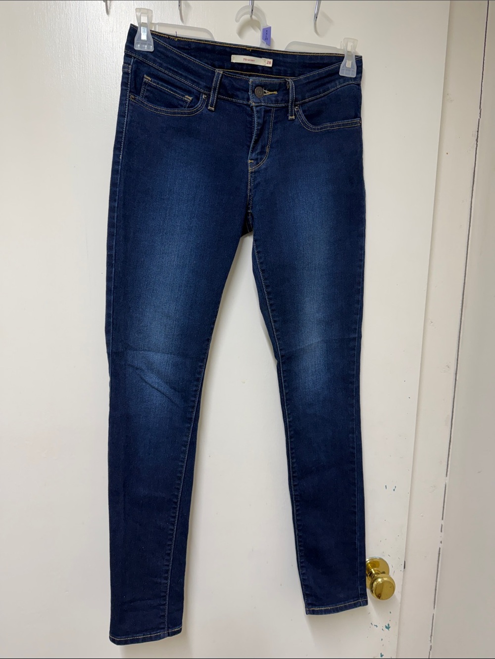 Women’s Dark Blue Skinny Jeans - Classic Stretch Denim 711 LEVI ‘S